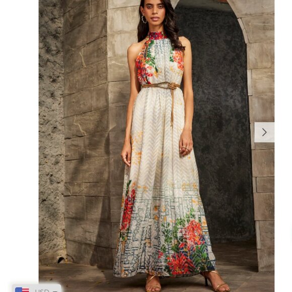 Anthropologie Dresses & Skirts - Anthropologie Bhanuni by Jyoti Marilla Maxi Dress Embroidered Sz Medium